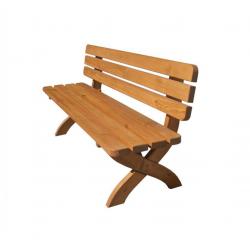 Bytelná dřevěná lavice z masivu venkovní + vnitřní, impregnace + lak, 160 cm