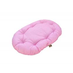 Polštář- pelíšek pro psa bez okrajů růžový, pratelný, 80 cm